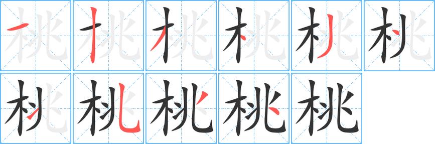 桃加什么偏旁