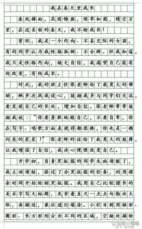 初中20篇优秀作文