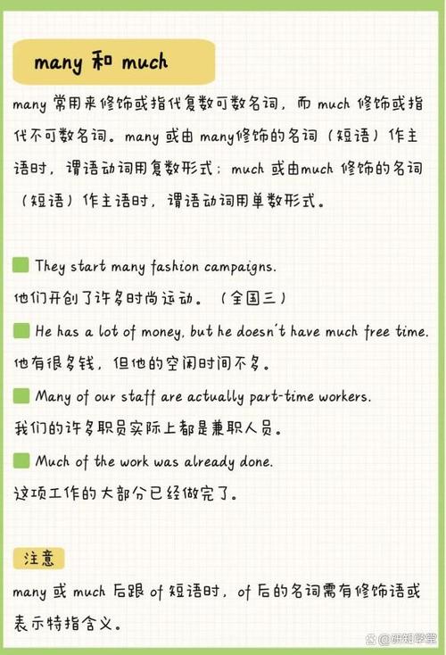 Many和Much的读音