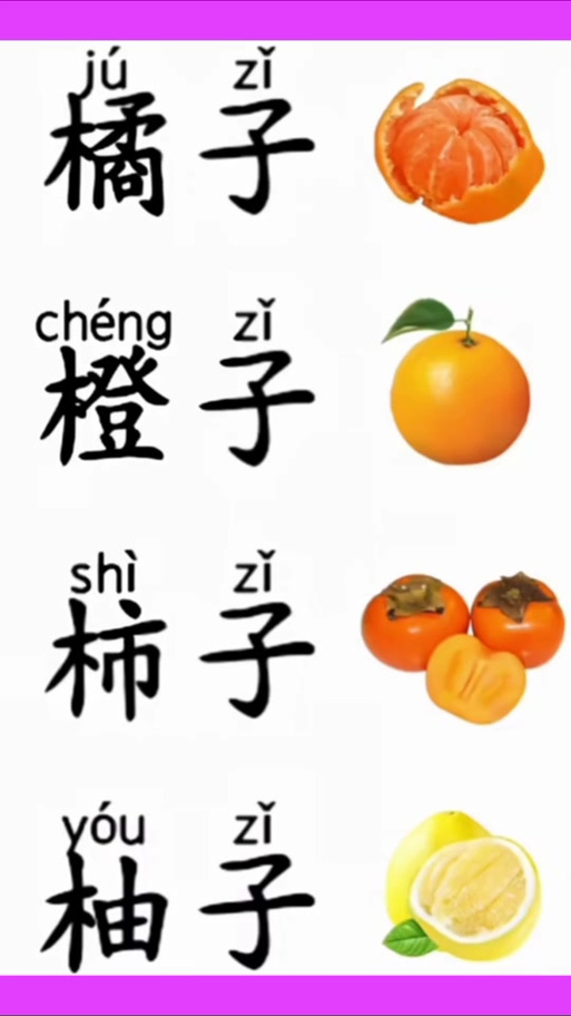 橙子拼音