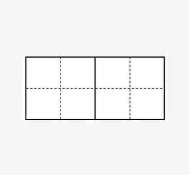 python虚线画田字格图标