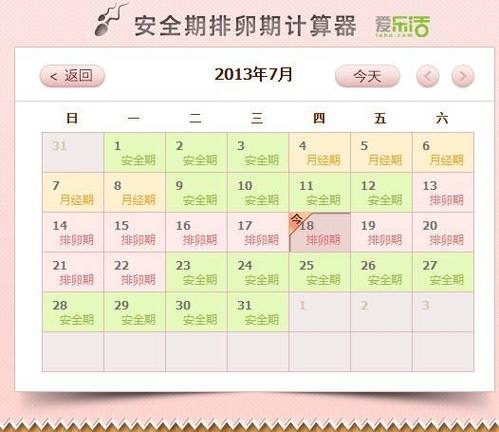 月经安全期计算器