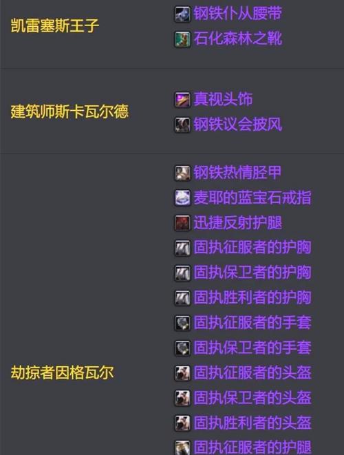 地狱火堡垒首领掉落