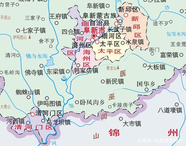 阜新市所有小区地图图标