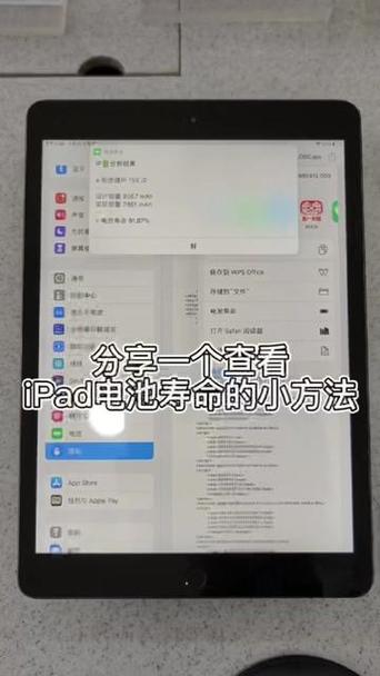 ipad怎么查电池健康值