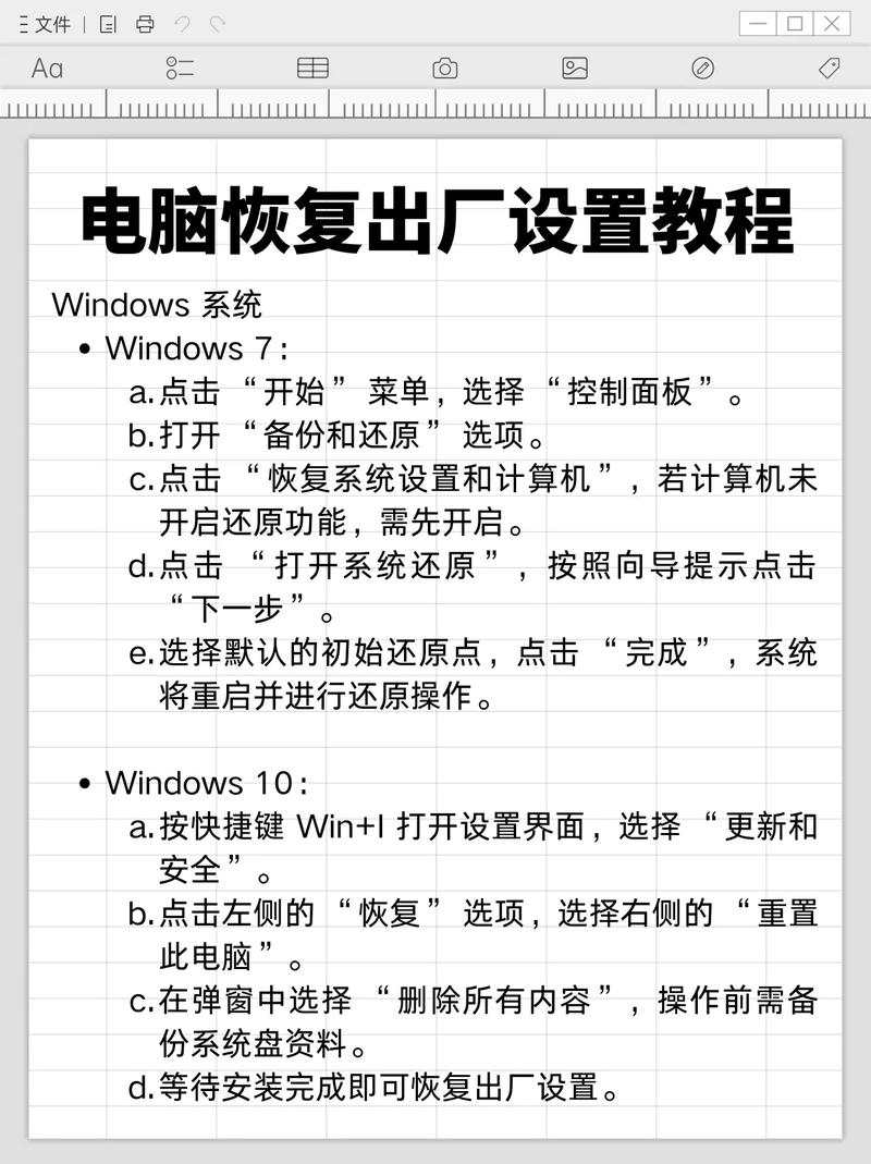 惠普电脑恢复出厂设置注意事项