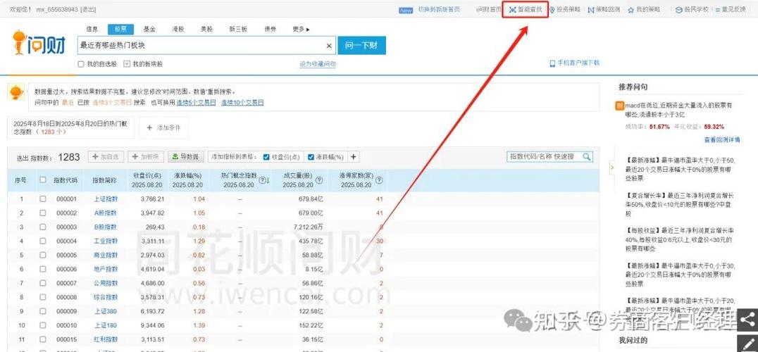 同花顺问财怎么打开