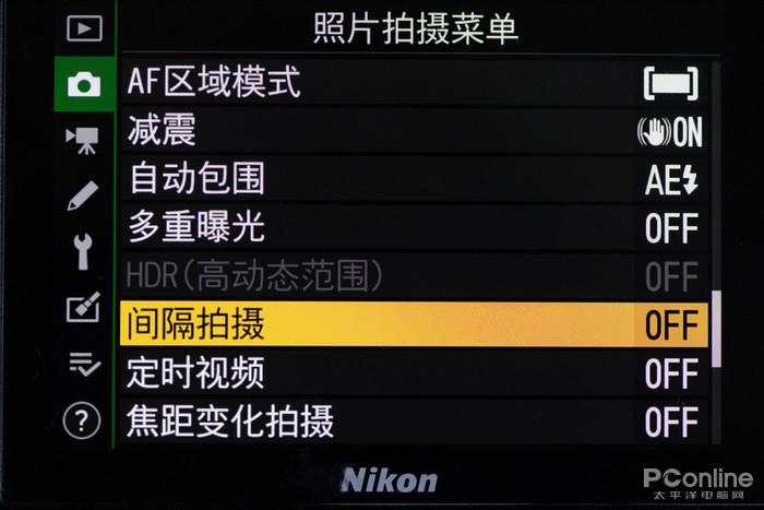 尼康延时摄影怎么开启