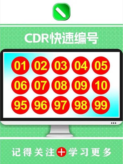 cdr自动排列顺序数字截图