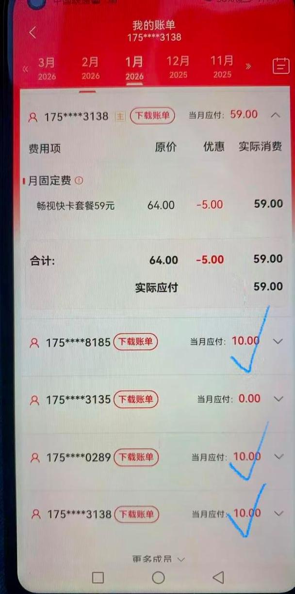 广州沃派副卡月租不算低消