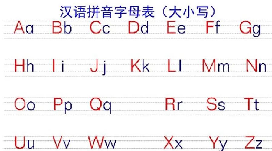 汉语拼音手写体示范