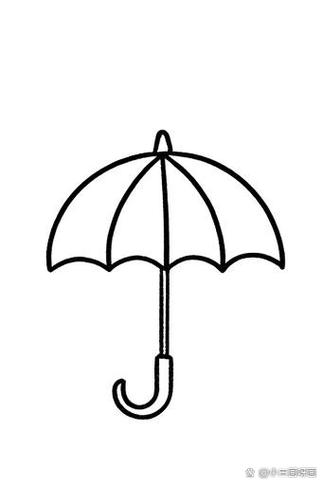 雨伞的简笔画