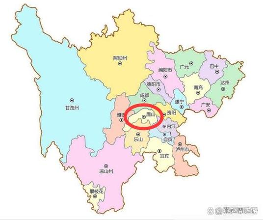 四川眉山市地图