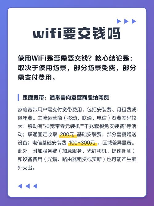 wifi每个月都要交钱吗缩略图