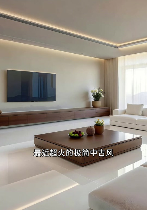极简中古风格装修全屋效果图