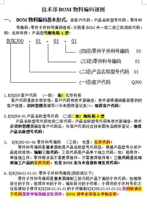 物料编码对照表