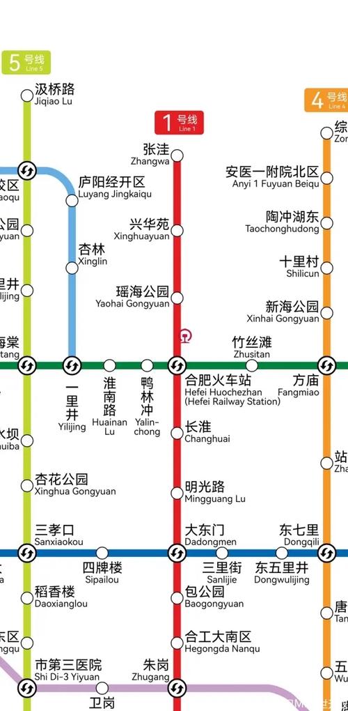 合肥地铁最新线路图
