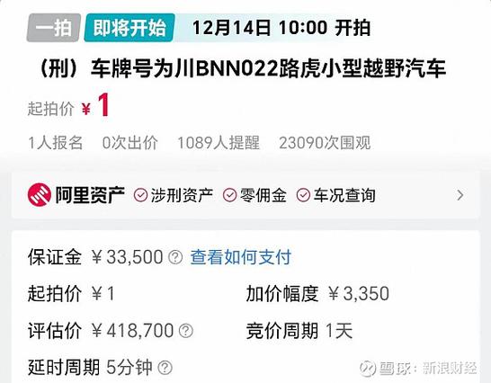 2025法拍车拍卖时间