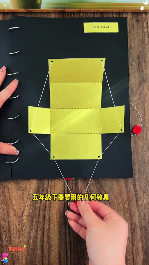 五年级下册数学旋转手工制作