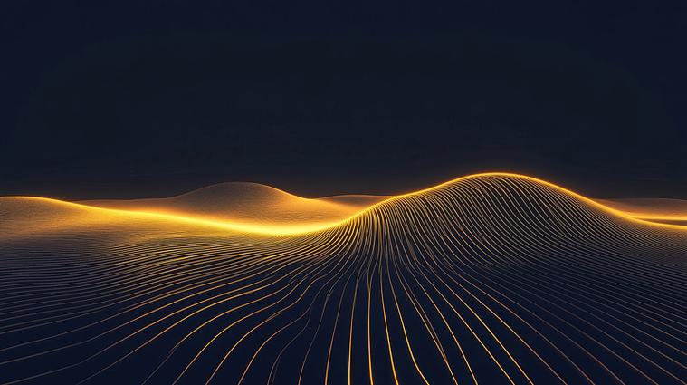 稻谷翻起金色的波浪图片大全