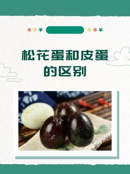皮蛋和松花蛋的区别截图
