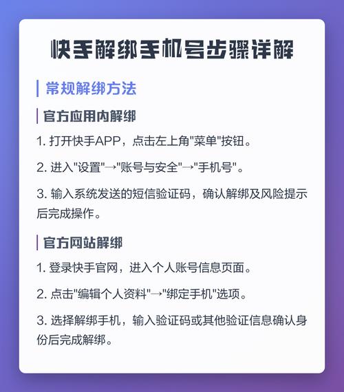 解绑快手绑定的手机号的步骤