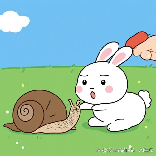 兔子蜗牛太阳看图写话一年级