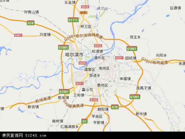 哈尔滨道里地图截图