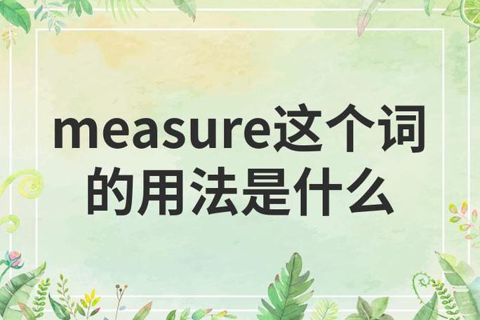 measure的中文翻译