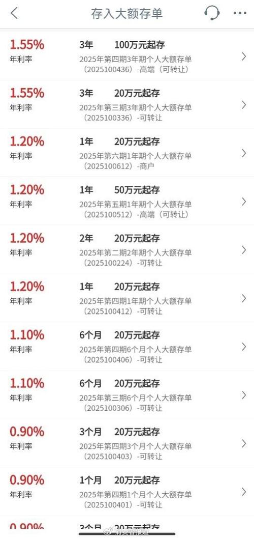 手机银行查询大额存单