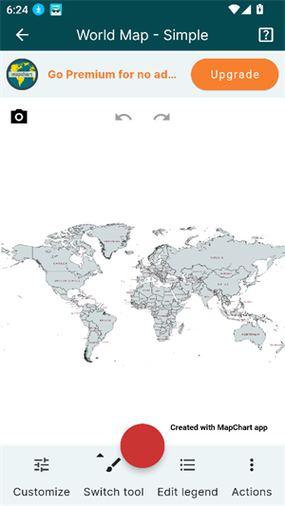 MapChart地图填色