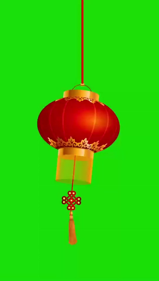 灯笼图片绿色