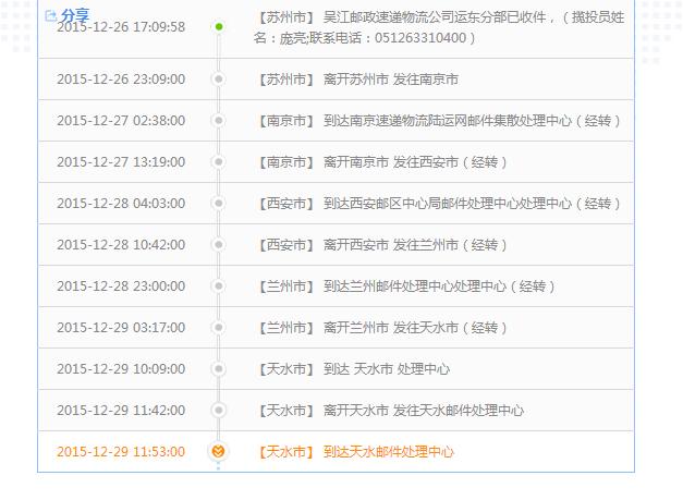 中国邮政快递查询缩略图