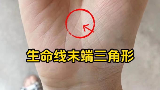 女人右手生命线三角纹