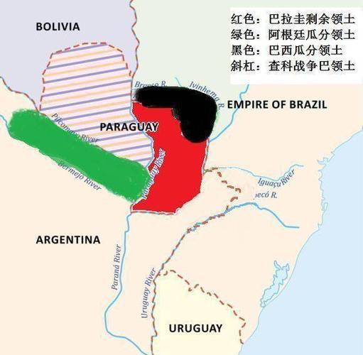 巴拉圭战争爆发前的版图缩略图