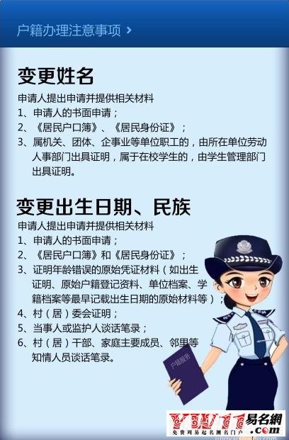 改名字需要什么手续缩略图