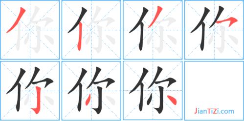 你的笔画多少
