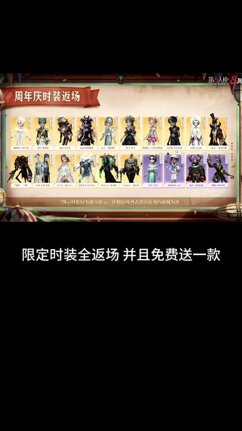 第五人格皮肤价格表