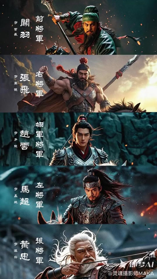 王者荣耀五虎将排名