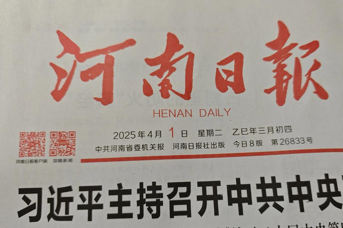 河南日报版面缩略图
