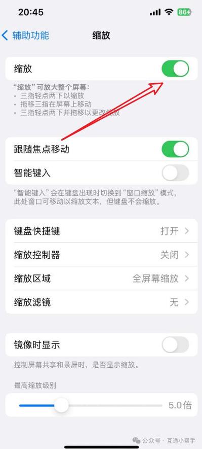 苹果手机如何退出缩放模式