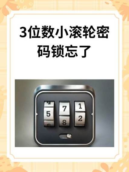 3滚轮小密码锁忘了怎么开锁图标