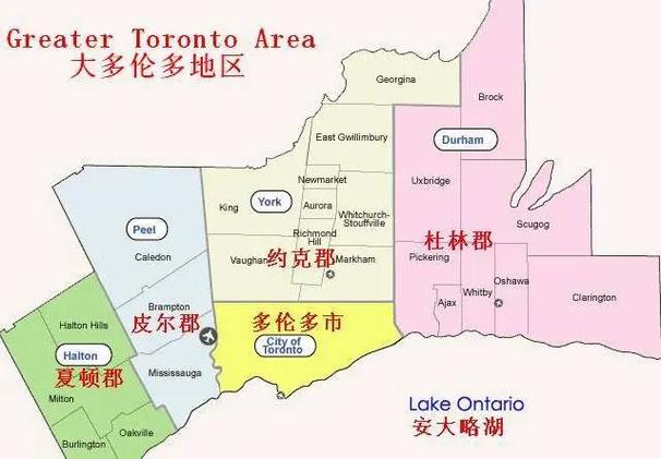 多伦多地图中文版全图