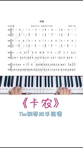 c大调卡农钢琴曲谱图标