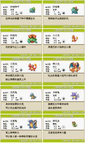 火红叶绿二周目精灵