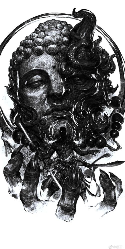 永劫无间黑白插画