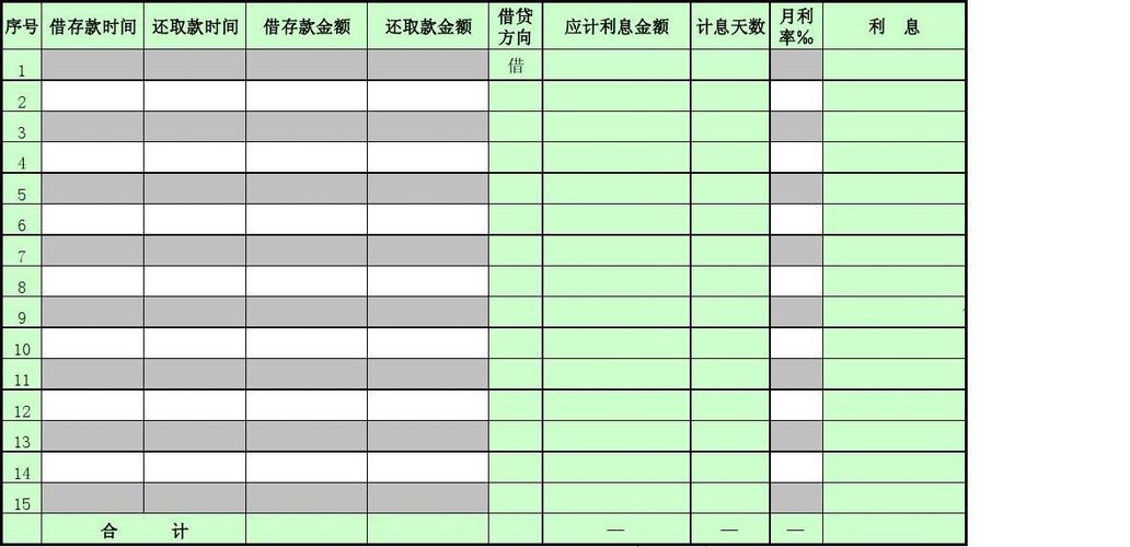 借款算利息计算器