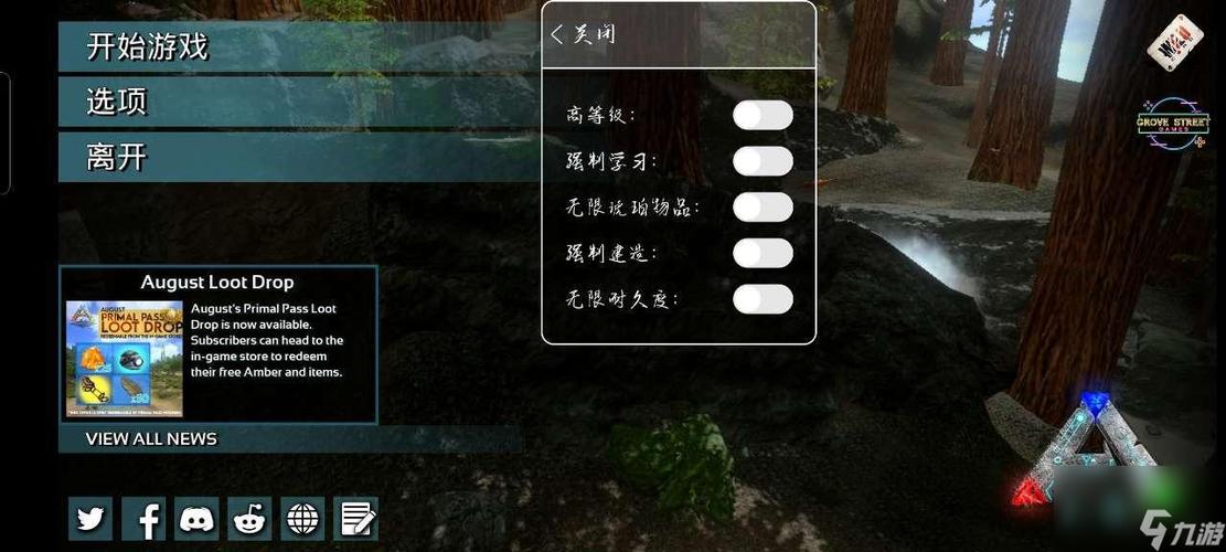 方舟进入游戏的选项缩略图