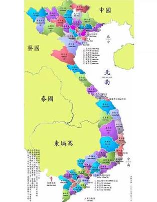 越南省份地图
