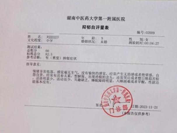抑郁症报告单生成器